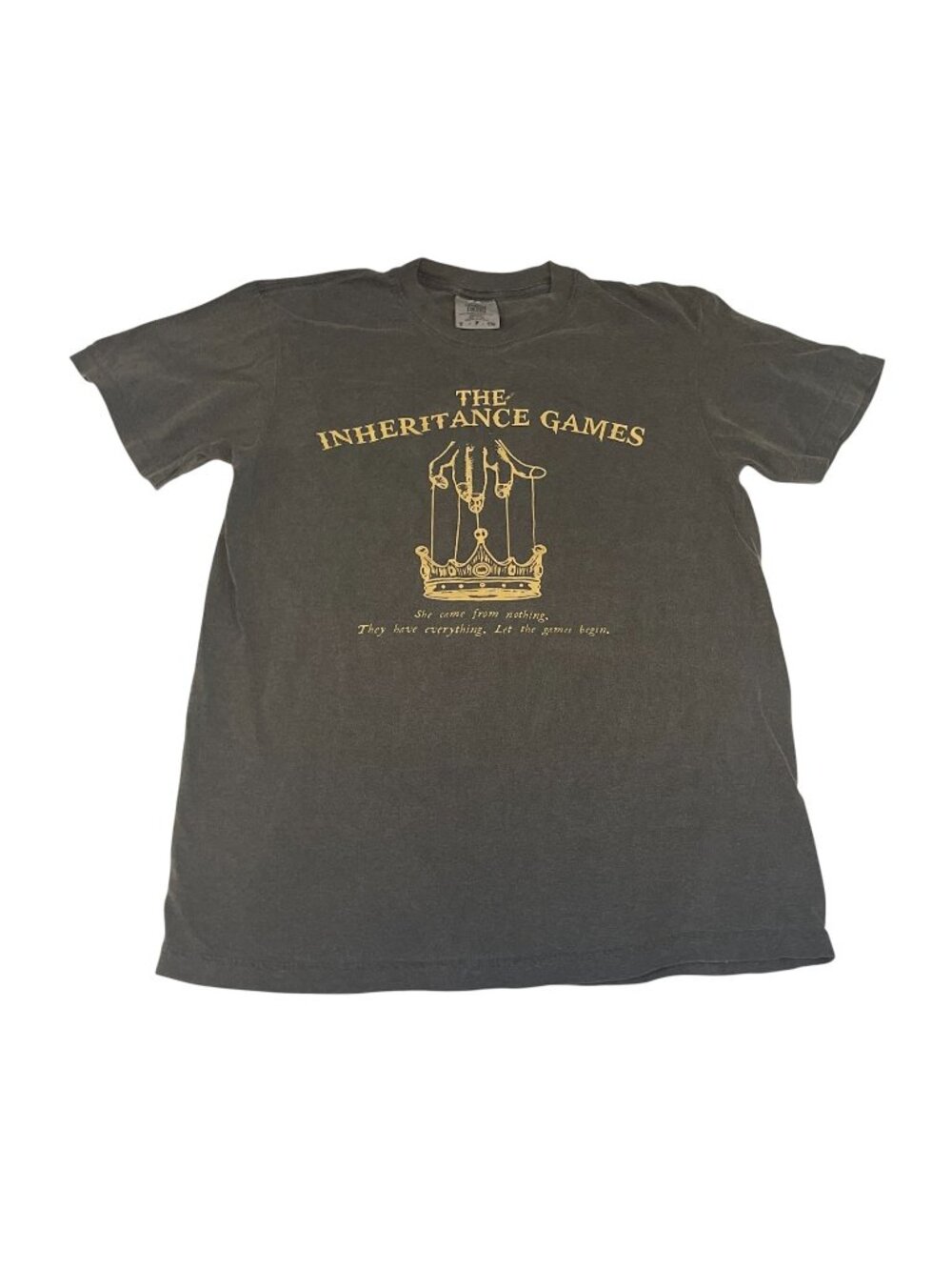 The Inheritance Games T-Shirt Gray Unisex Small Merch Jennifer Lynn Barnes